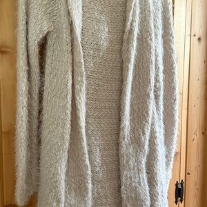 Eleven Star Cream Women's Duster Cardigan size L